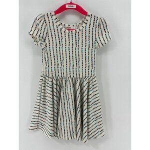Dotdotsmile Girls Dress Size 2T White with Black and Blues Dots New With Tags